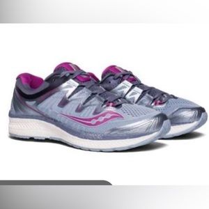Saucony Triumph ISO 4 Sneakers Size 6 Fog Grey and Purple
